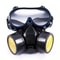 Emergency Survival Gas Mask With Dual Protection Filter Safety Goggles 1