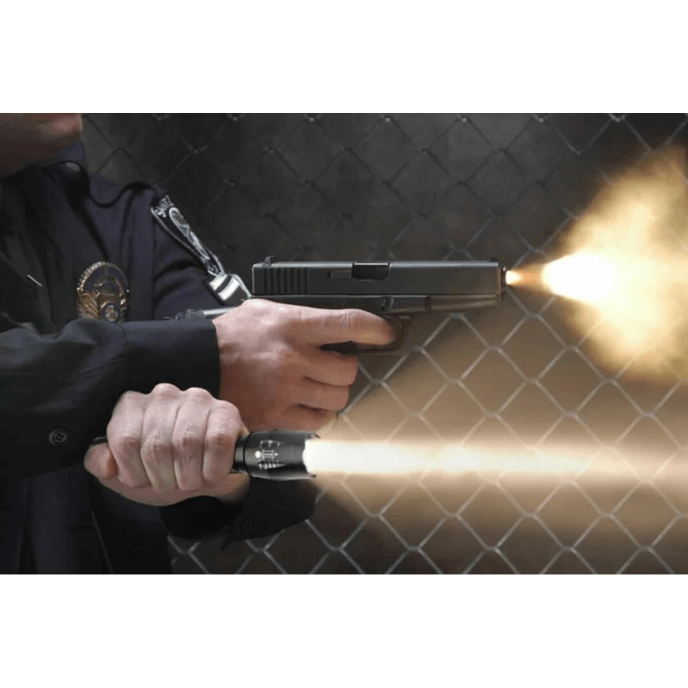 Premium Tactical LED Flashlight Ultra High Powered Flashlight With 5 Modes Zoomable Flashlight Foc 2