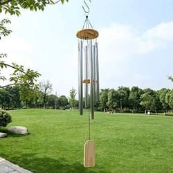 large 5 tube chapel bells wind chimes for outdoor garden decor