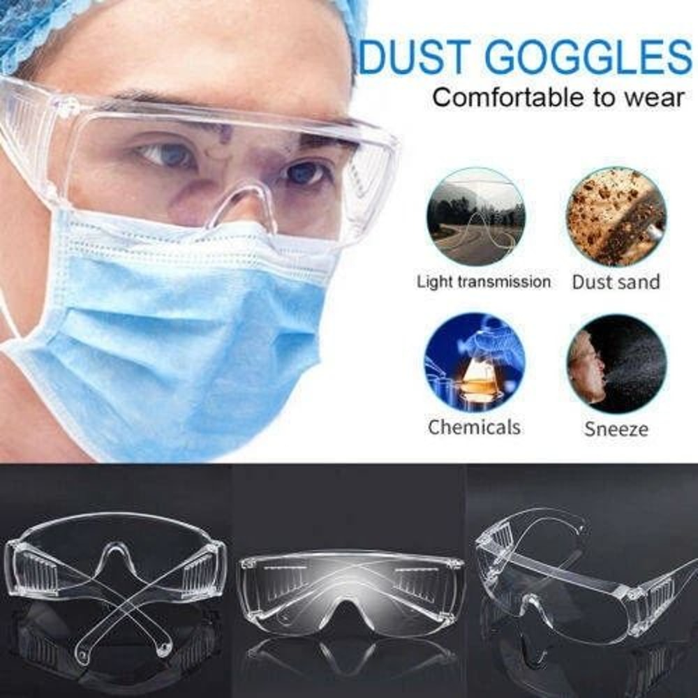 Clear Safety Anti Fog Goggles Glasses For Work Lab Outdoor Eye Protection 1