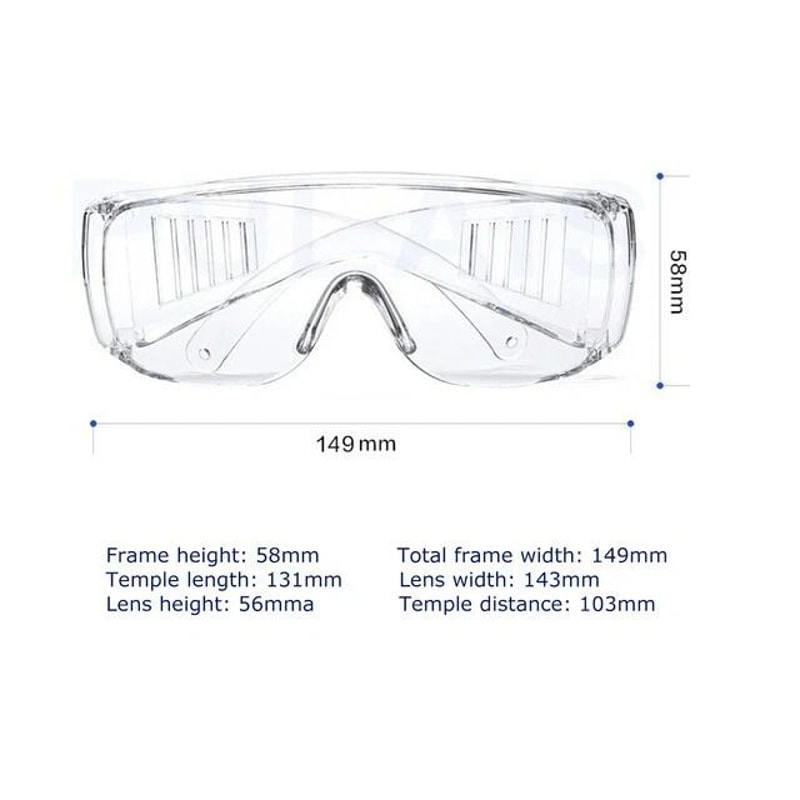 Clear Safety Anti Fog Goggles Glasses For Work Lab Outdoor Eye Protection 2