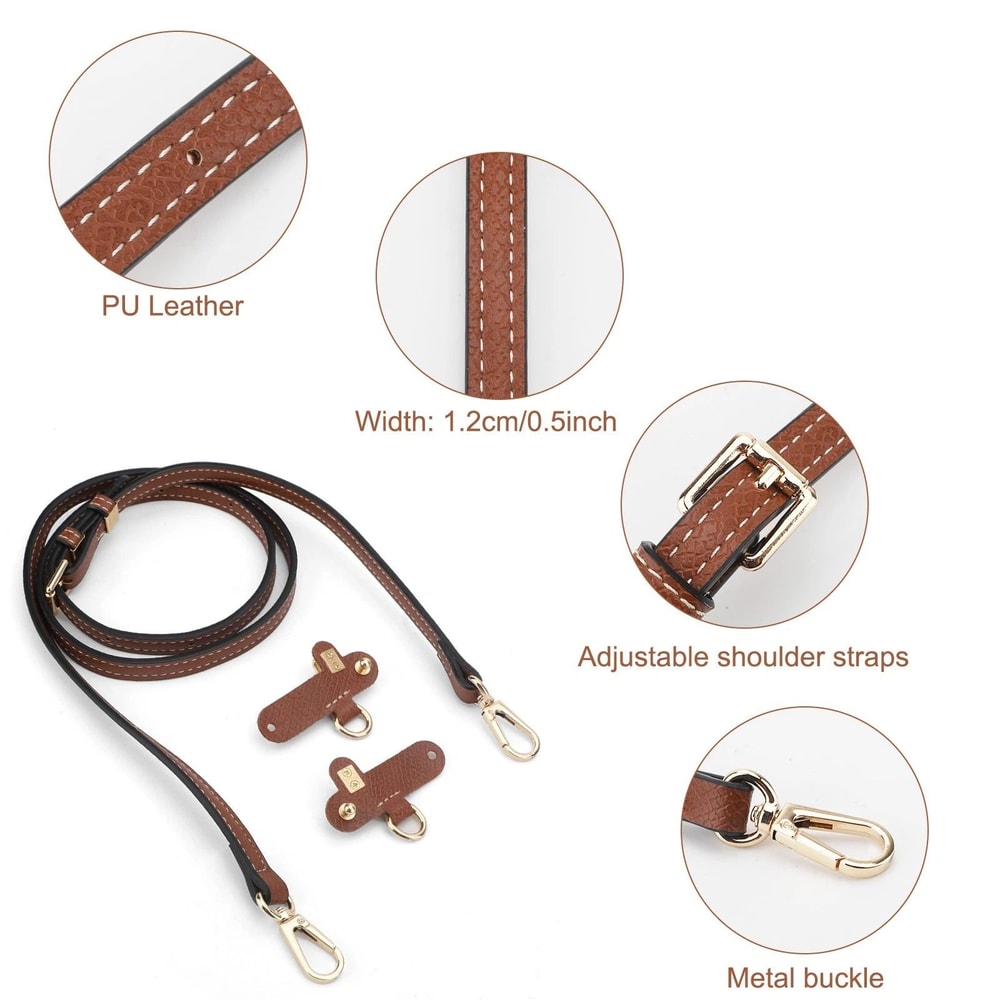 Replacement Crossbody Strap For Longchamp Bag Adjustable Leather Shoulder Handle 4