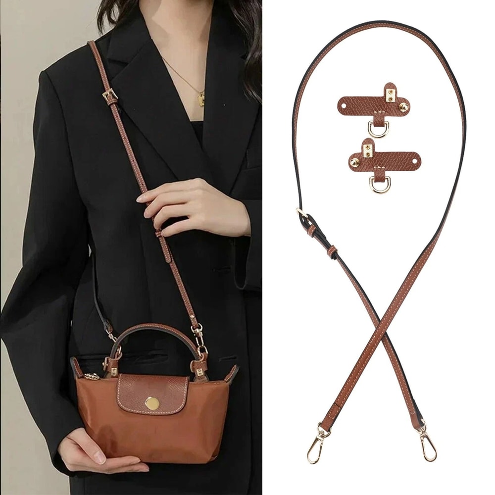 Replacement Crossbody Strap For Longchamp Bag Adjustable Leather Shoulder Handle 6