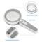 15X LED Magnifying Glass Handheld Magnifier With Dual Lens And 12 Lights 4