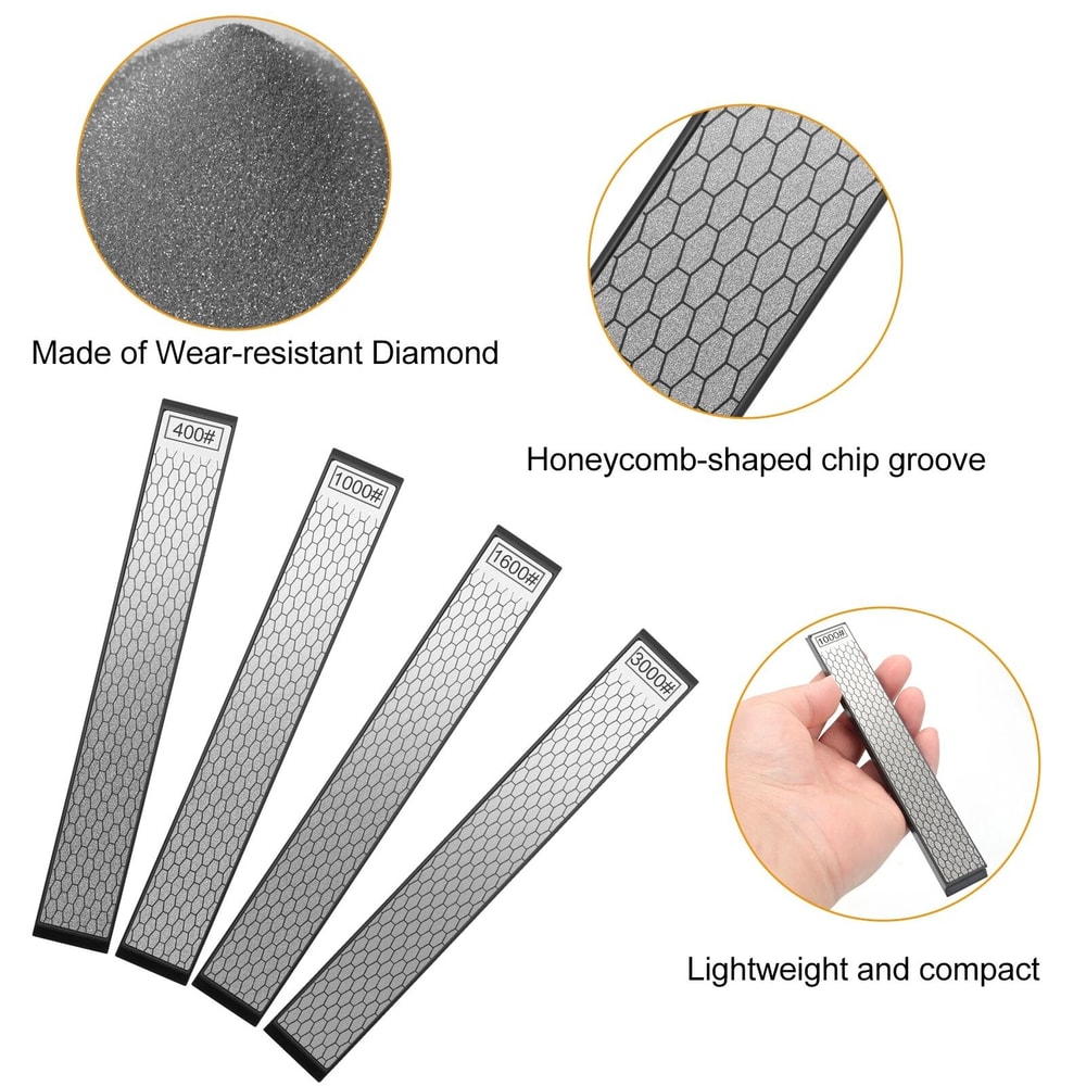 Diamond Sharpening Stone Set Honeycomb Whetstone Knife Sharpener 5