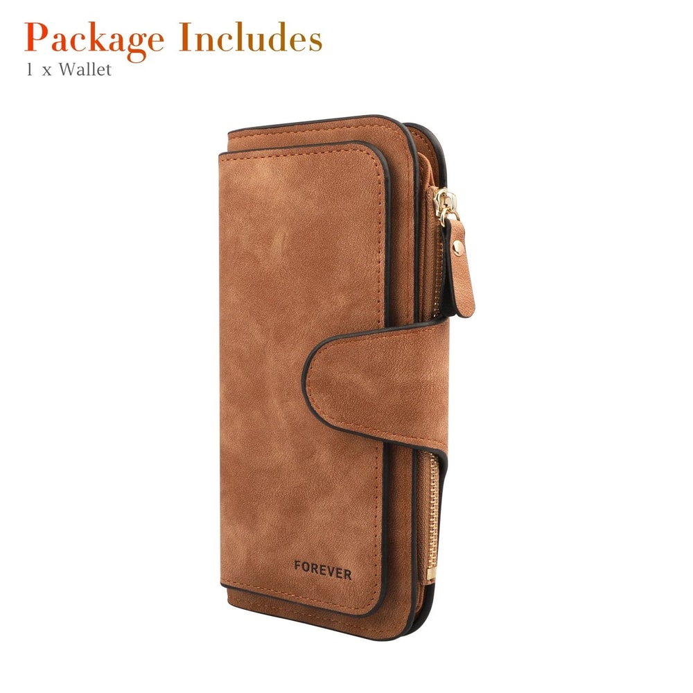 Stylish Soft Leather Wallet Clutch For Women Multi Function Card Phone Holder 7