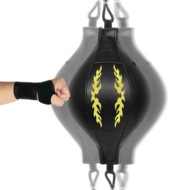 PU Leather Boxing Reflex Bag Double End Speed Ball For Home MMA Training 0