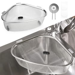 stainless steel sink strainer basket food catcher and kitchen drain rack