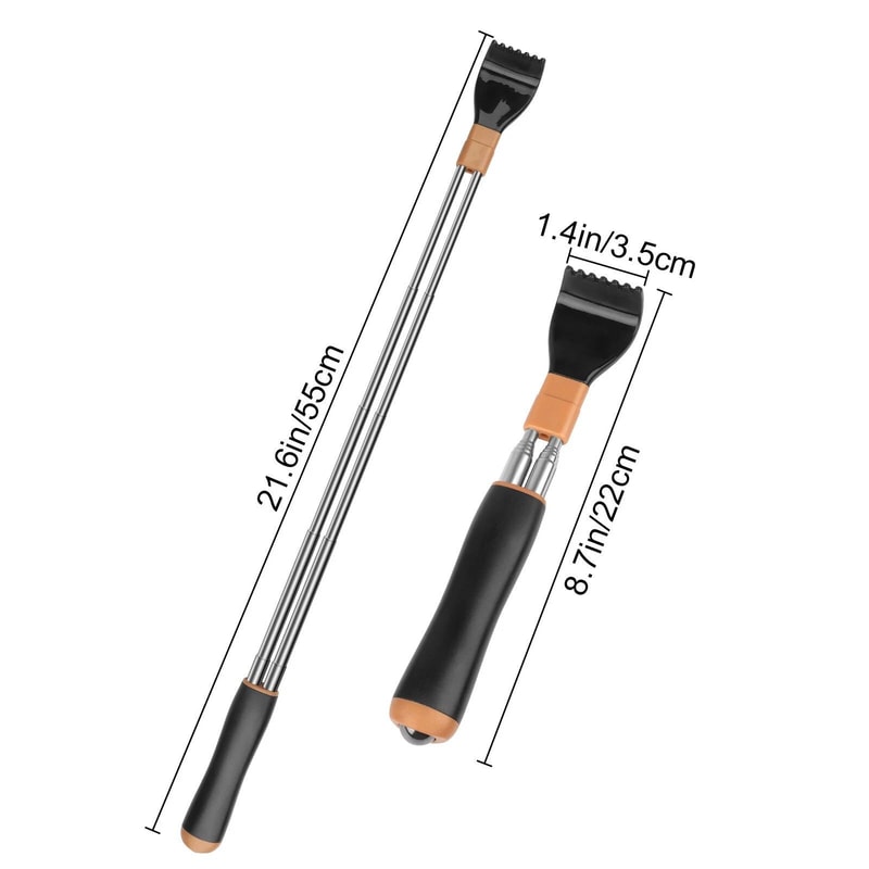 Extendable Telescoping Back Scratcher And Massager Set Portable Back Relief 4