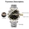 Men Waterproof Quartz Wristwatch Stainless Steel Luminous Business Watch 4
