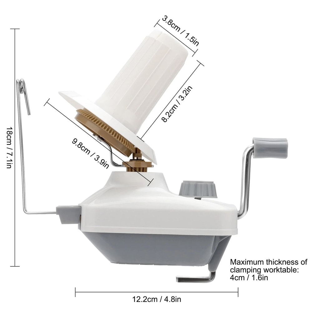 Lightweight Hand Operated Yarn Ball Winder With Portable Base Perfect For Knitting And Crocheting P 5