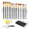 Professional Artist Paintbrush Set With Canvas Bag Durable MultiMedia Painting Tools For Artists B 5