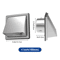 Stainless Steel Dryer Vent Cover Exterior Wall Hood For Airflow Protection 5