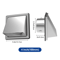 Stainless Steel Dryer Vent Cover Exterior Wall Hood For Airflow Protection 5