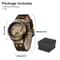 Luxury Mens Automatic Mechanical Watch With Roman Numerals Leather Strap 5