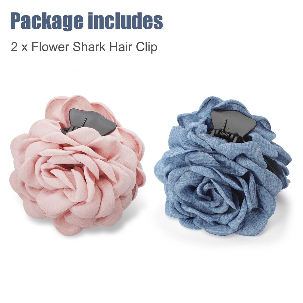 Rose Flower Nonslip Hair Claw Clips For Thick Hair 4