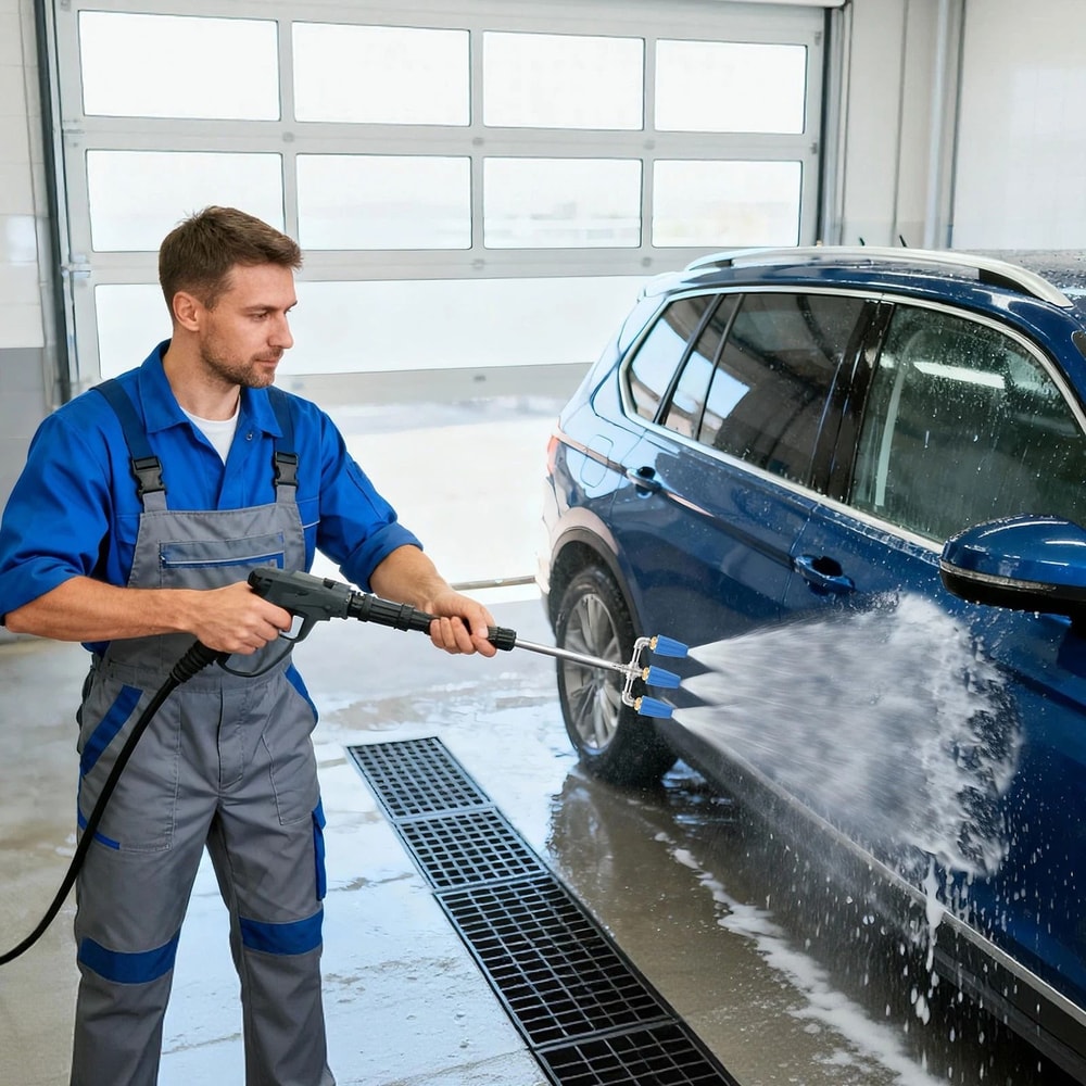 360 Rotating Pressure Washer Triple Turbo Nozzle PSI Quick Connect For Powerful Cleaning 2