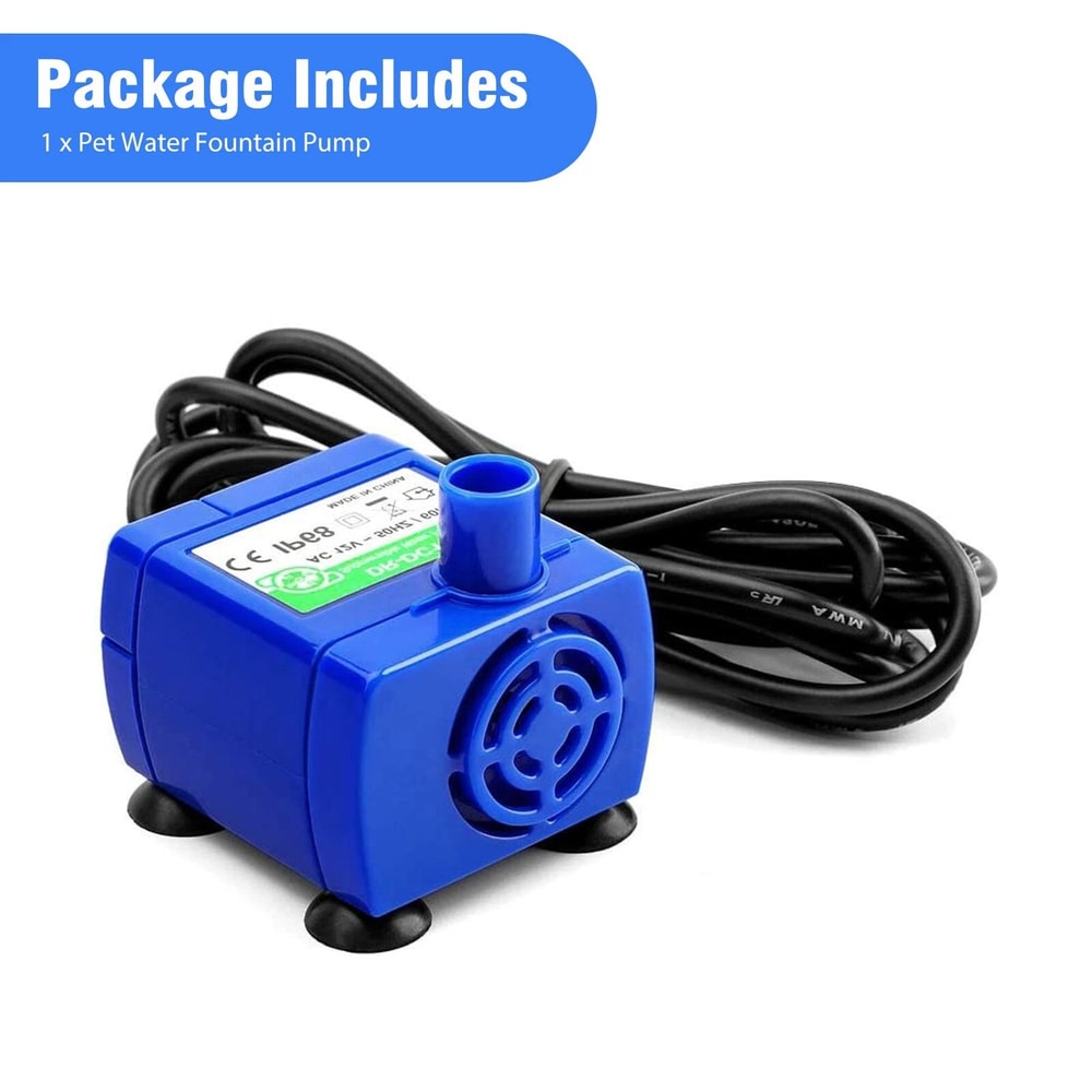 Rechargeable Pet Drinking Fountain Pump With LED Light Cat Water Dispenser Replacement 1