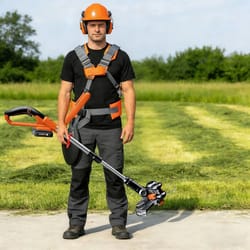 heavy duty adjustable shoulder harness strap for trimmer & brush cutter