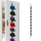 Adjustable Over Door Hat Rack Space Saving Cap Organizer With 10 Hooks 0
