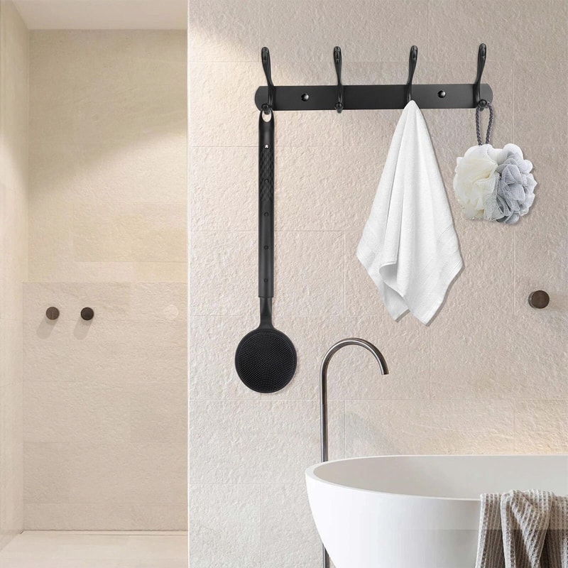 Telescopic Bath Brush For Shower Long Handle Exfoliating Back Scrubber 2