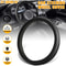 Leather Anti Slip Car Steering Wheel Cover Universal Black Accessories For Comfort And Grip 7