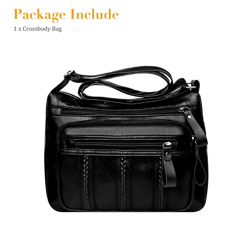 Women PU Leather Crossbody Cell Phone Purse With Adjustable Strap 1