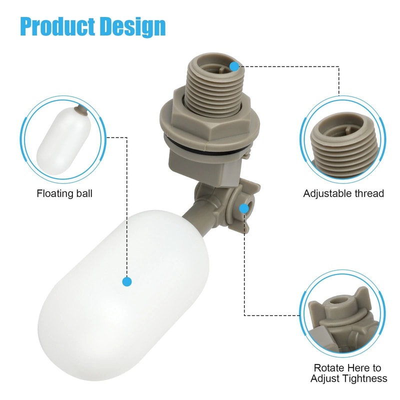 Float Valve Waterer With Adjustable Arm For Automatic Water Fill And Stop 2