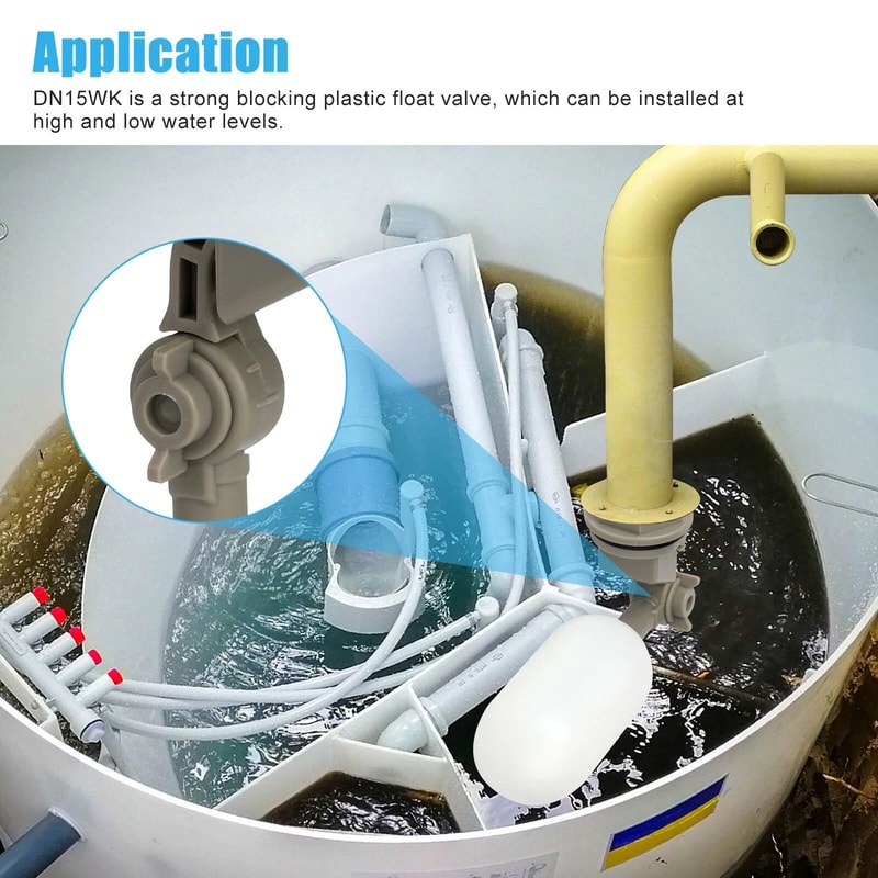 Float Valve Waterer With Adjustable Arm For Automatic Water Fill And Stop 5