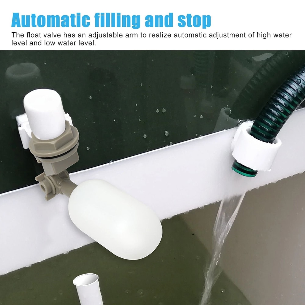 Float Valve Waterer With Adjustable Arm For Automatic Water Fill And Stop 6