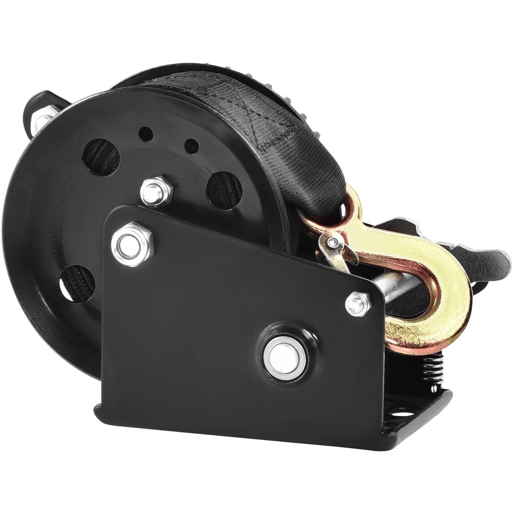 Hand Winch With Strap For Boat Trailer ATV Towing 1