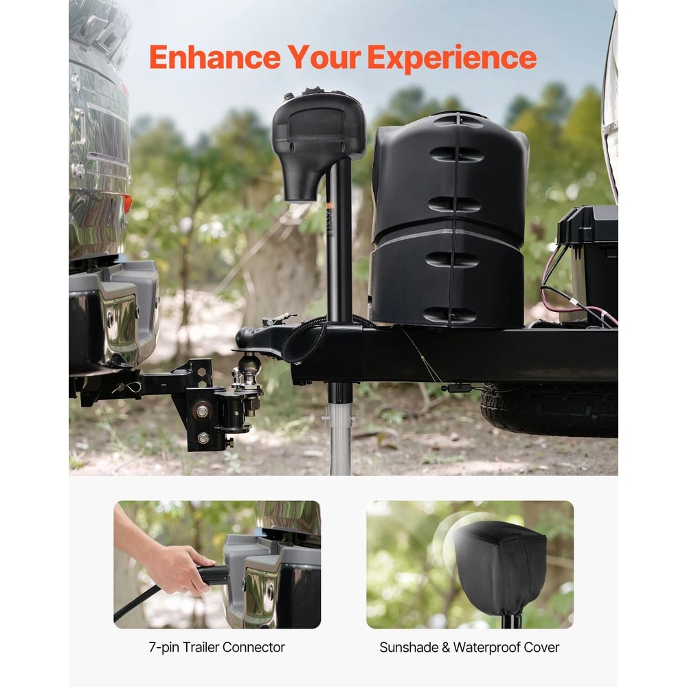 Electric Trailer Jack With 7 Pin Plug For RV Trailer Camper 6