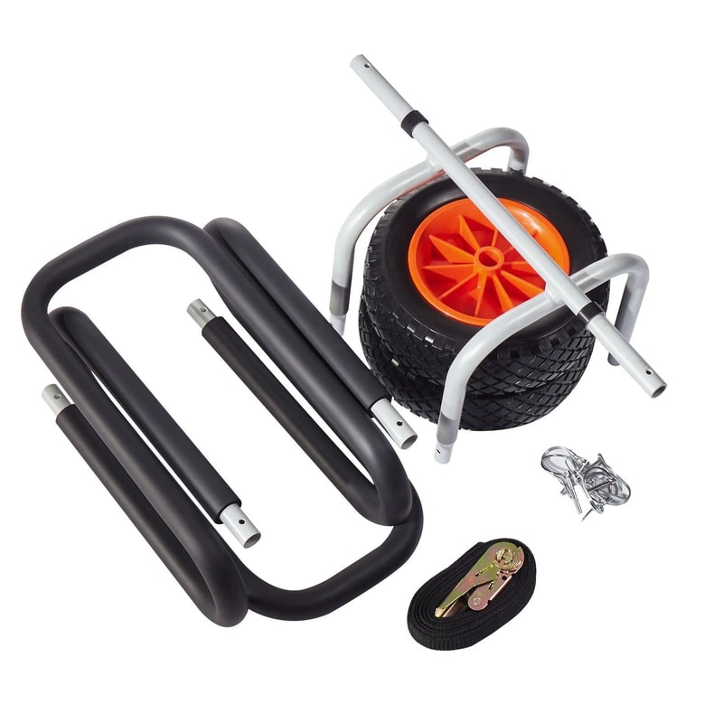 Kayak Cart With Rubber Wheels 150 Lb Paddle Board Cart 11