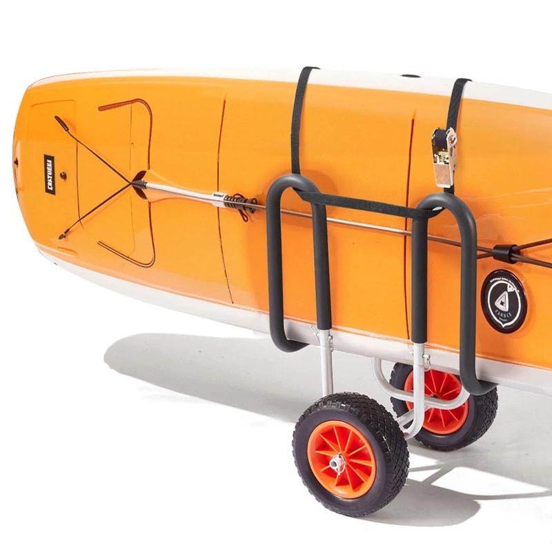 Kayak Cart With Rubber Wheels 150 Lb Paddle Board Cart 0