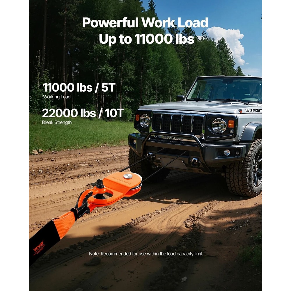 Winch Snatch Block Off Road Recovery Pulley For Truck ATV UTV 10