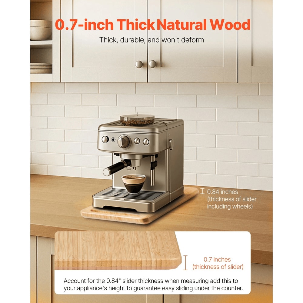 Countertop Appliance Slider Tray For Coffee Makers And Small Kitchen Appliances 9