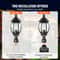 Dusk To Dawn Outdoor Post Light Fixture Waterproof Pier Mount Lamp Post Lights 6