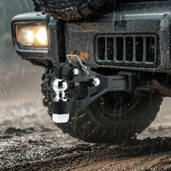 heavy duty pintle hitch for receiver hitch lunette ring hitch