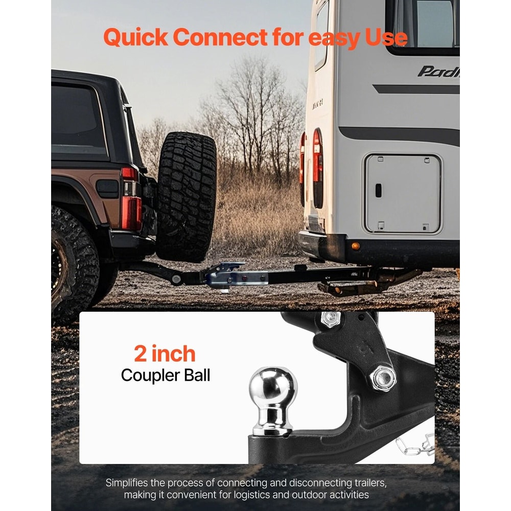 Heavy Duty Pintle Hitch For Receiver Hitch Lunette Ring Hitch 6