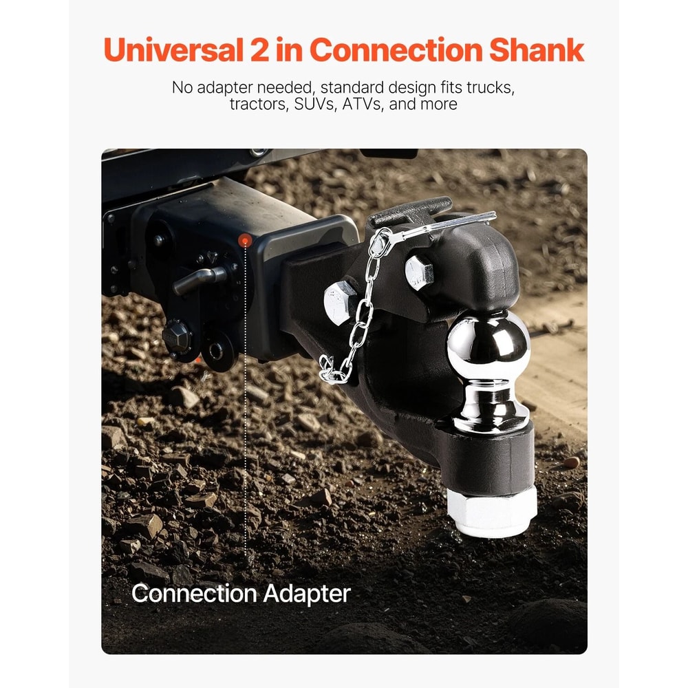 Heavy Duty Pintle Hitch For Receiver Hitch Lunette Ring Hitch 8