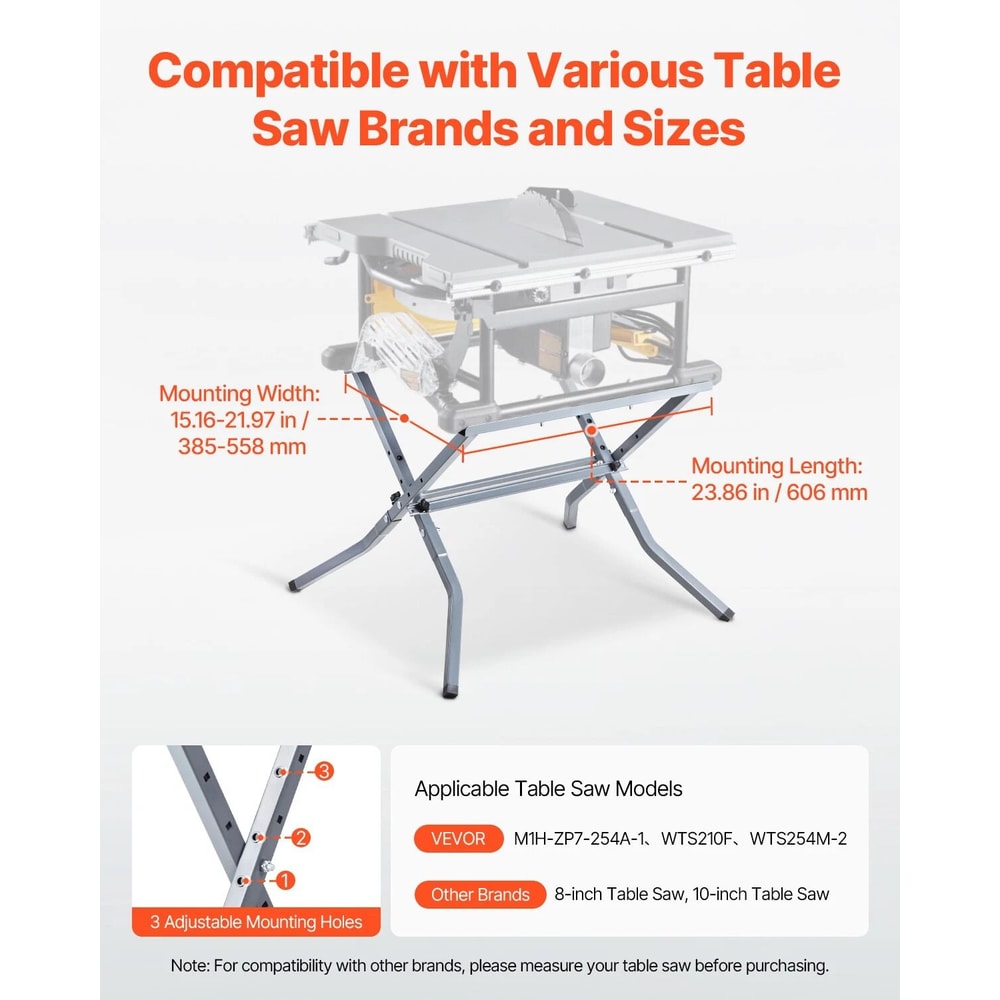 Portable Folding Table Saw Stand Heavy Duty Universal Saw Stand 10