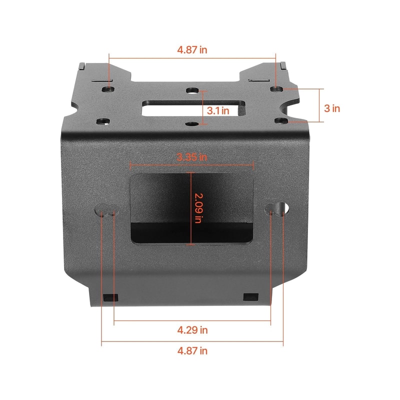 Polaris Sportsman Winch Mount Receiver Hitch Plate ATV Recovery Bracket 4