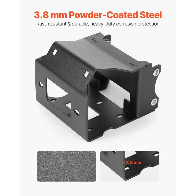 Polaris Sportsman Winch Mount Receiver Hitch Plate ATV Recovery Bracket 8