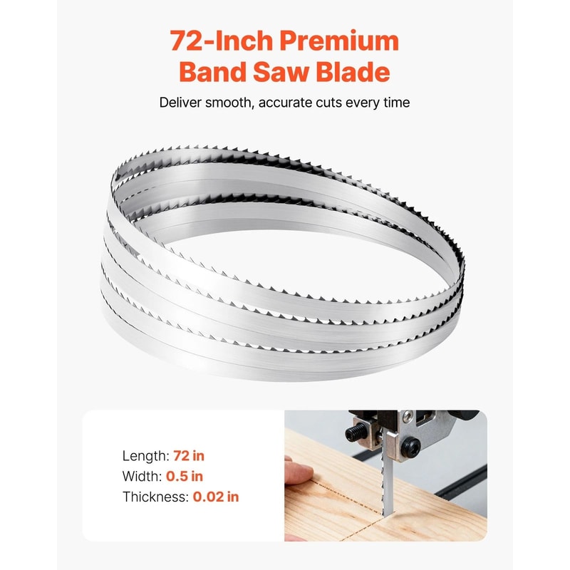 Bandsaw Blade TPI Carbon Steel Replacement For Woodworking Band Saws 9