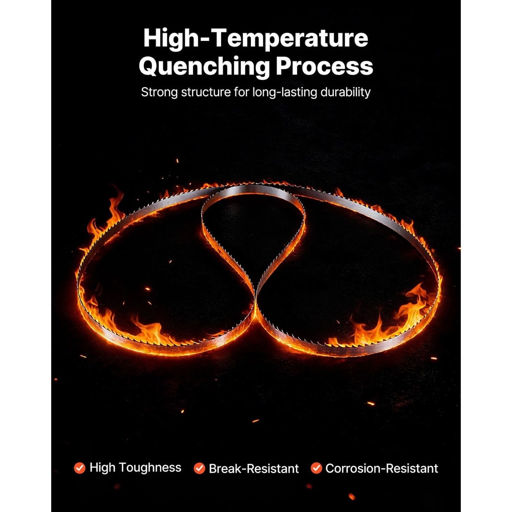 Bandsaw Blade TPI Carbon Steel Replacement For Woodworking Band Saws 7