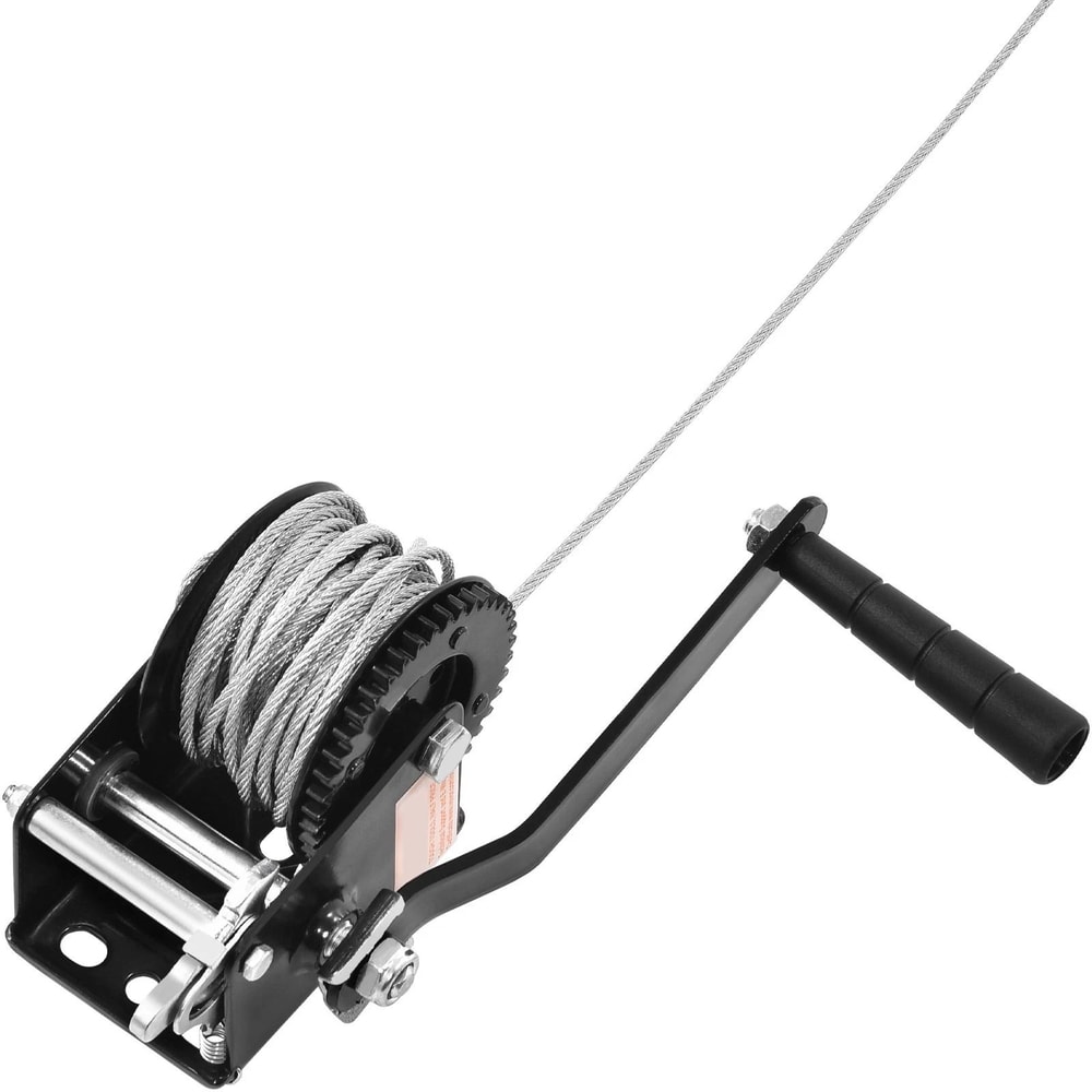 Boat Trailer Winch With Steel Cable Heavy Duty Hand Crank For ATV Towing 1