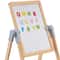 Wooden Kids Art Easel With Magnetic Whiteboard And Chalkboard DoubleSided Drawing Stand 4
