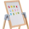 Wooden Kids Art Easel With Magnetic Whiteboard And Chalkboard DoubleSided Drawing Stand 4
