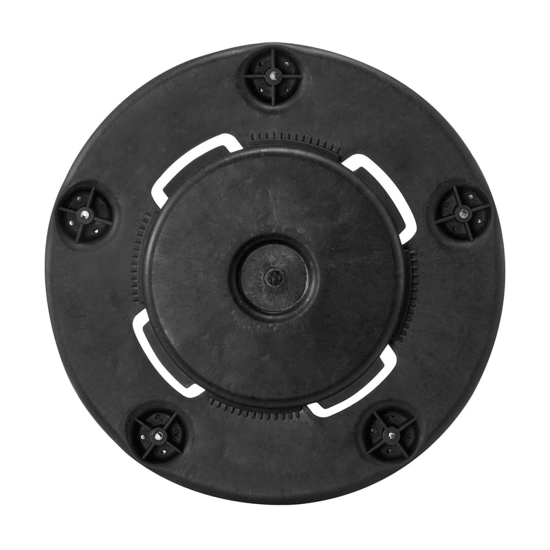 Heavy Duty Round Trash Can Dolly With Wheels For Gallon Bins 500 Lb Capacity 1