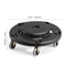 Heavy Duty Round Trash Can Dolly With Wheels For Gallon Bins 500 Lb Capacity 2